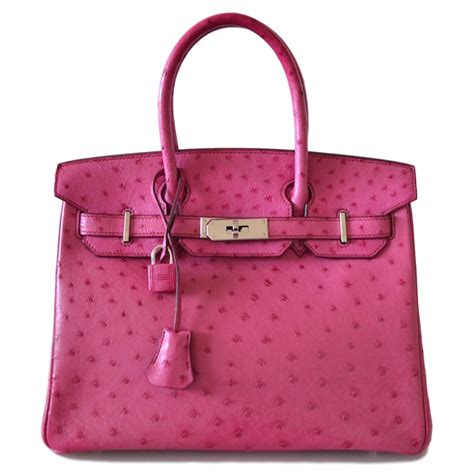 hermes birkin ostrich pink|hermes birkin 30 ostrich.